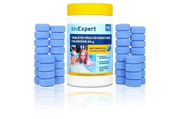 Tabletki MULTICHLOR 800g (40 tabletek x 20g) do dezynfekcji wody w basenach