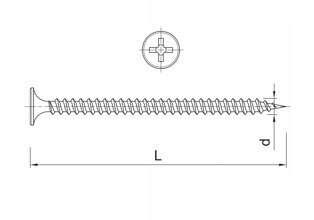KOELNER Samowiercące wkręty fosfatowane do skręcania profili WS 3,5x25 mm