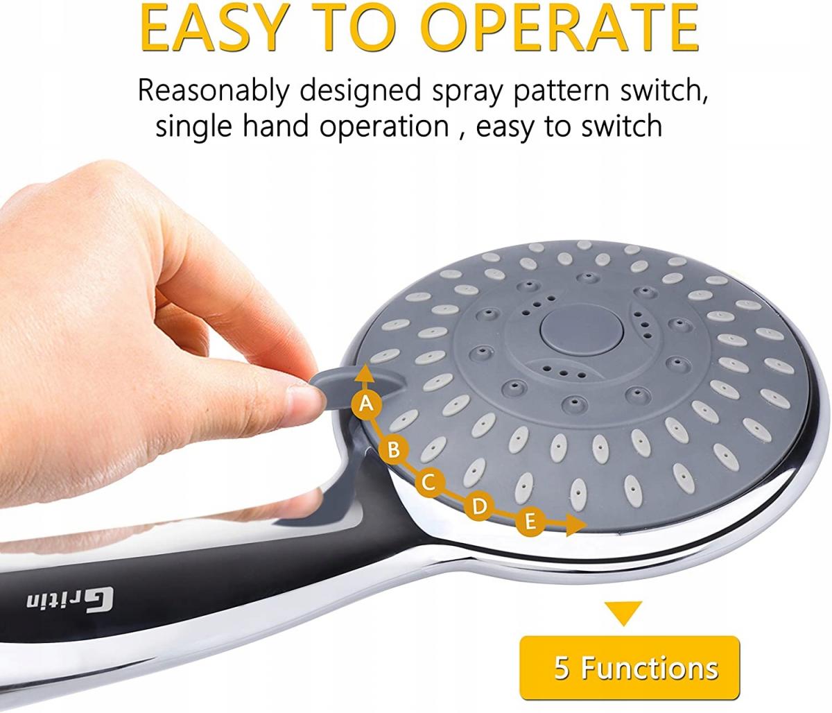 FERRO VIGO rączka natryskowa 3F, chrom