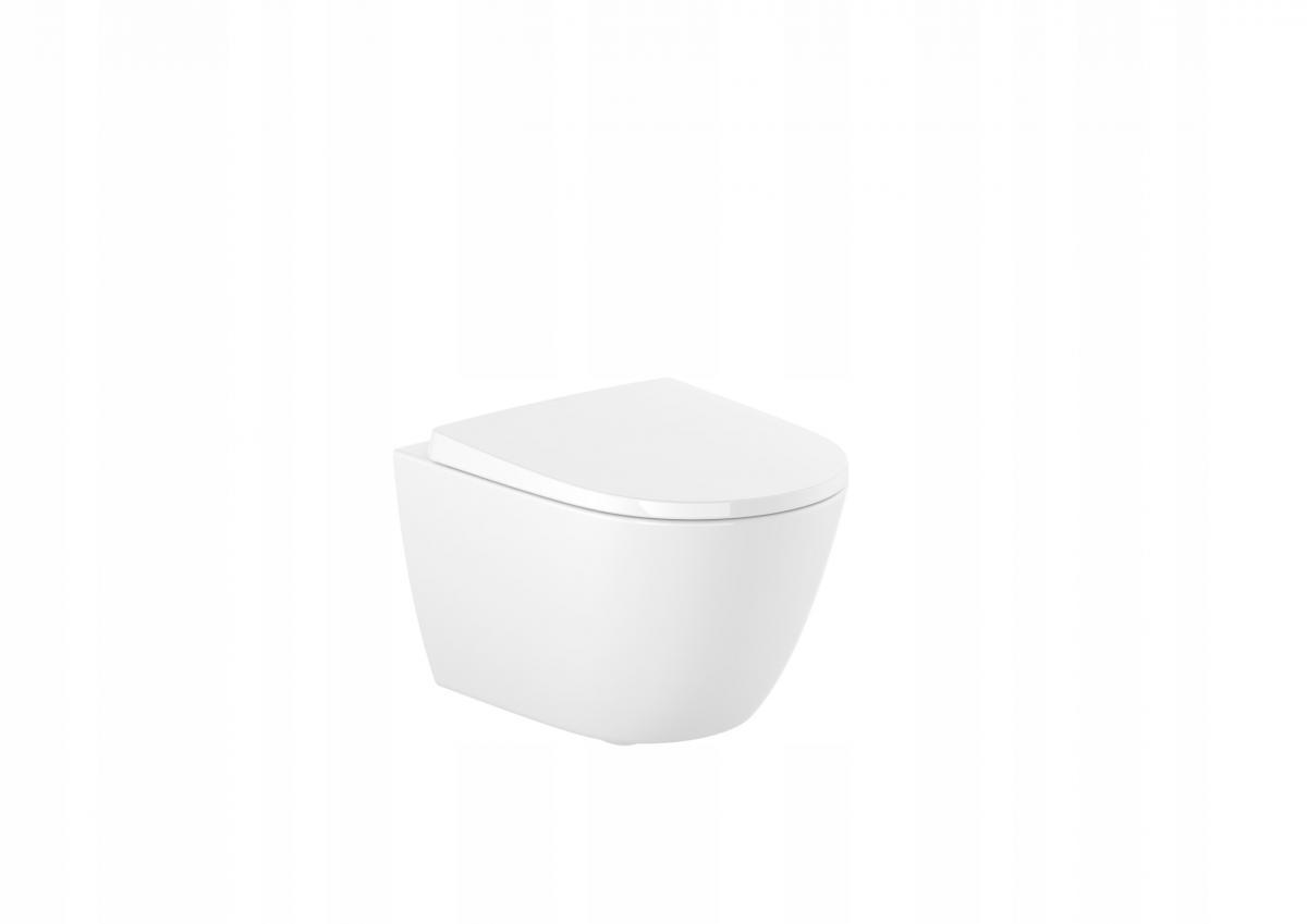 Miska wc podwieszana ONA COMPACTO Rimless + deska wolnoopadająca duroplast