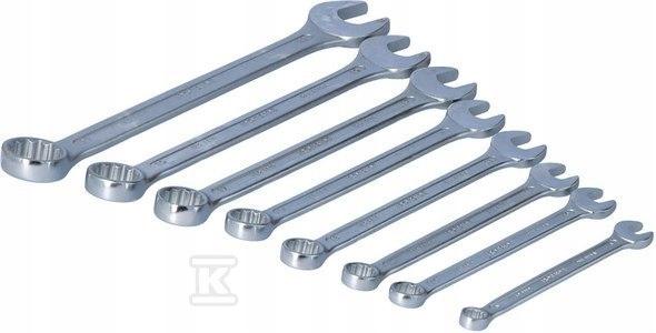 IRONSIDE Zestaw 8 kluczy płaskooczkowych 8-22mm
