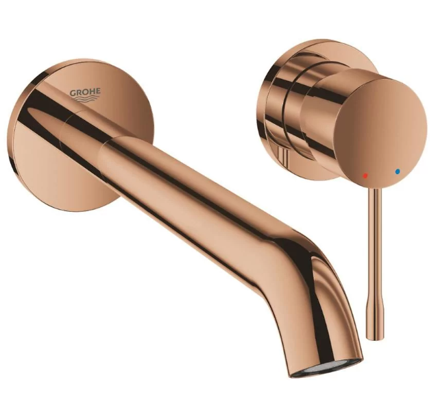 GROHE Bateria 2-otworowa Jednouchwytowa umywalkowa Essence L warm sunset