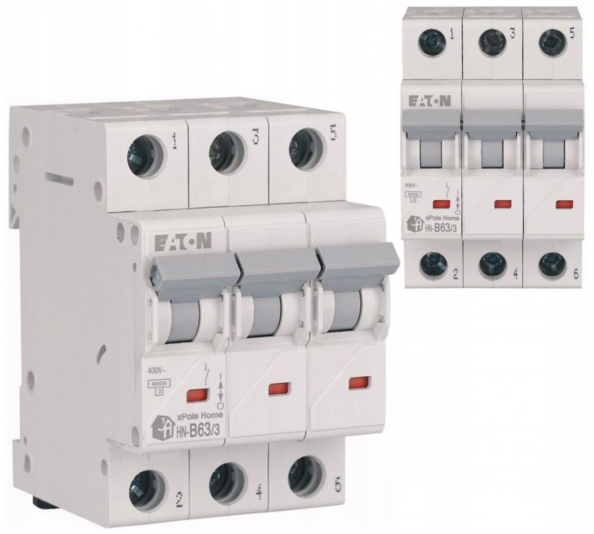 EATON Wyłącznik nadprądowy 6kA HN-B63/3