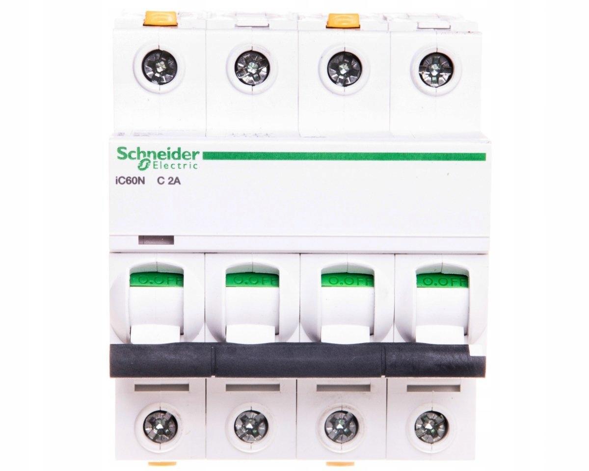 SCHNEIDER ELECTRIC Wyłącznik nadprądowy iC60N-C2-4 C 2A 4-biegunowy