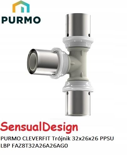 PURMO Trójnik PURMO CLEVERFIT PPSU LBP 32x26x26