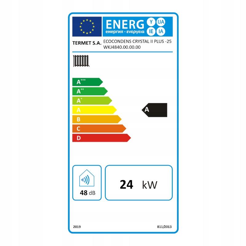 Termet Kocioł gazowy 1F CRYSTAL II PLUS 25kW 48h