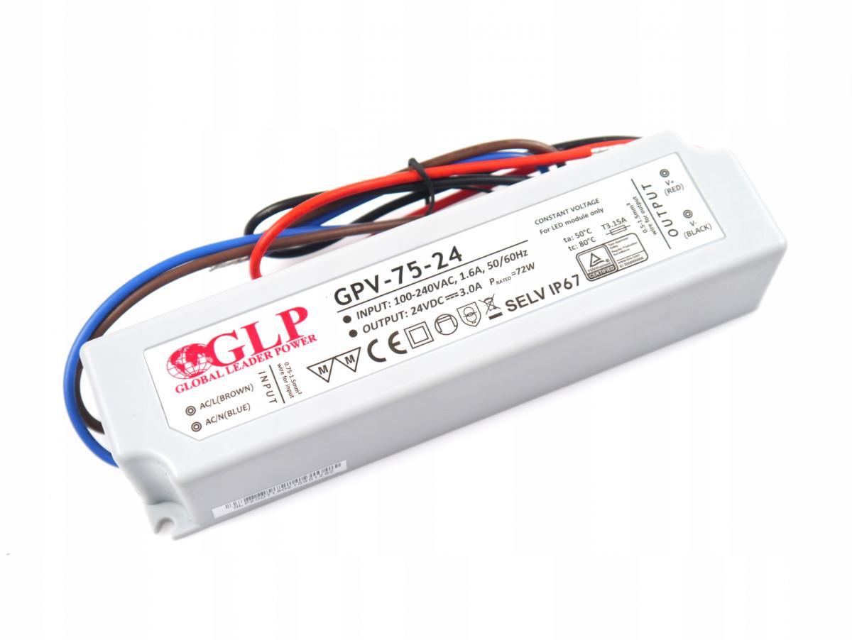 MPL POWER GLP zasilacz LED 24V 3A 75W