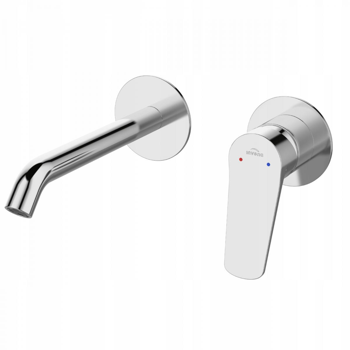 INVENA BATERIA UMYWALKOWA PODTYNKOWA ALONIA INVENA TREND, CHROM