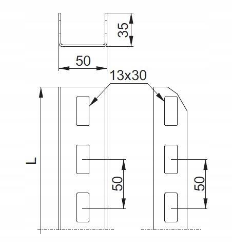 BAKS Ceownik CC50H35/1,4NMC