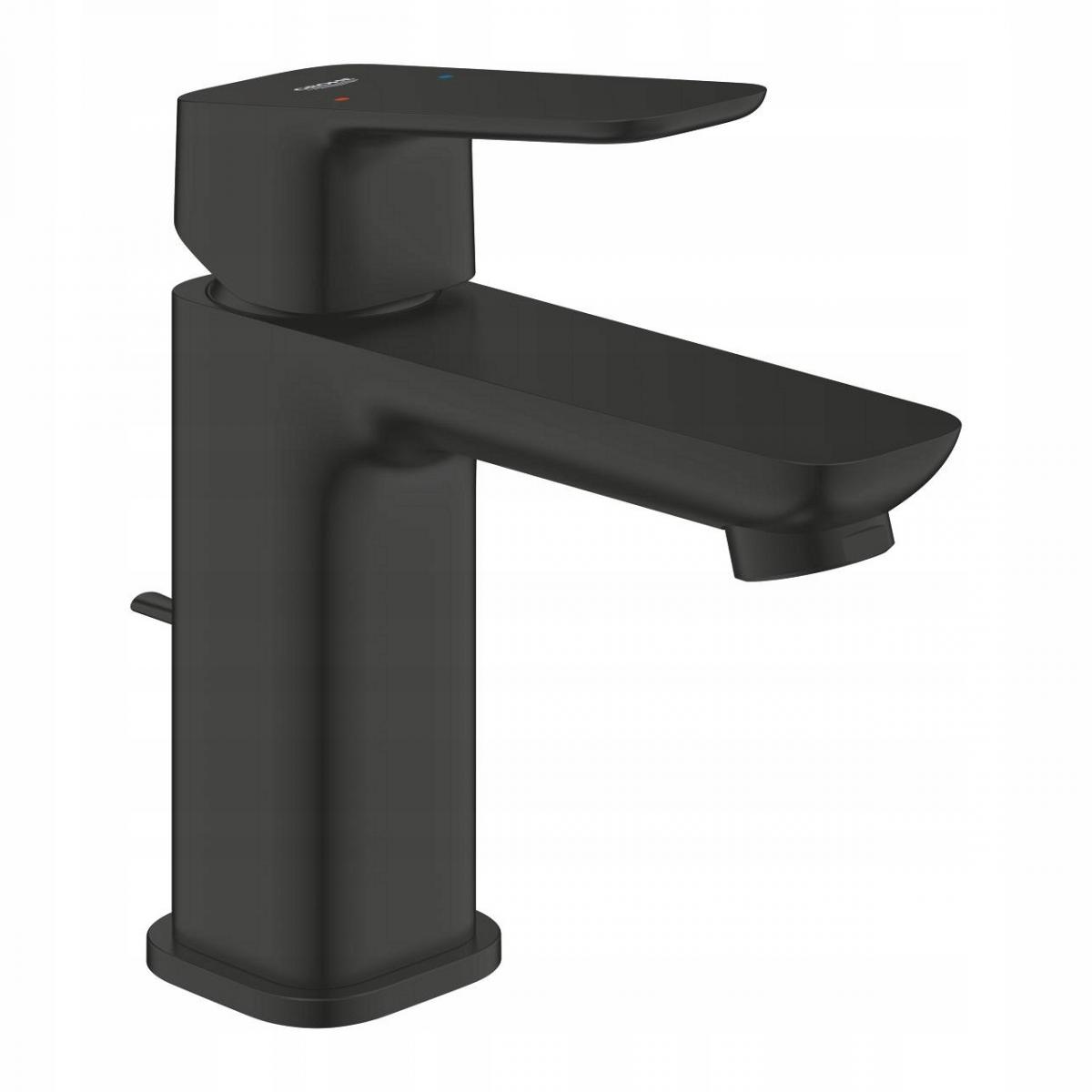 GROHE Bateria umywalkowa CUBEO Rozmiar S matte black zestaw odpł z drążkiem