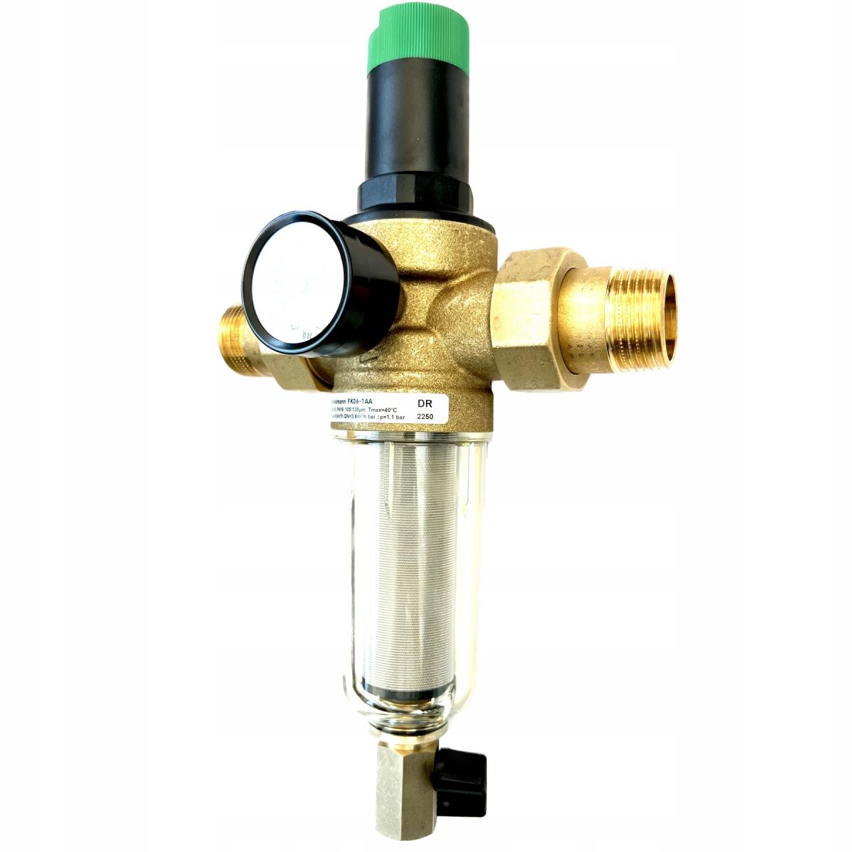 Filtr mini-plus z regulatorem ciśnienia, 1, z opłukiwaniem