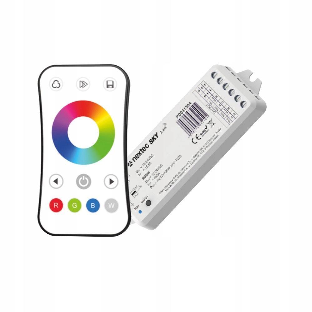 Zestaw sterownik do taśm LED 12-24V 2,4GHz 48h