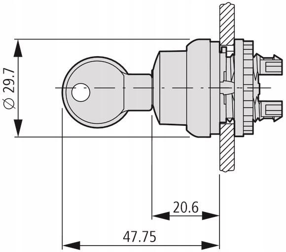 EATON Napęd M22-WRS3 przełącznik z kluczykiem 3 położenia