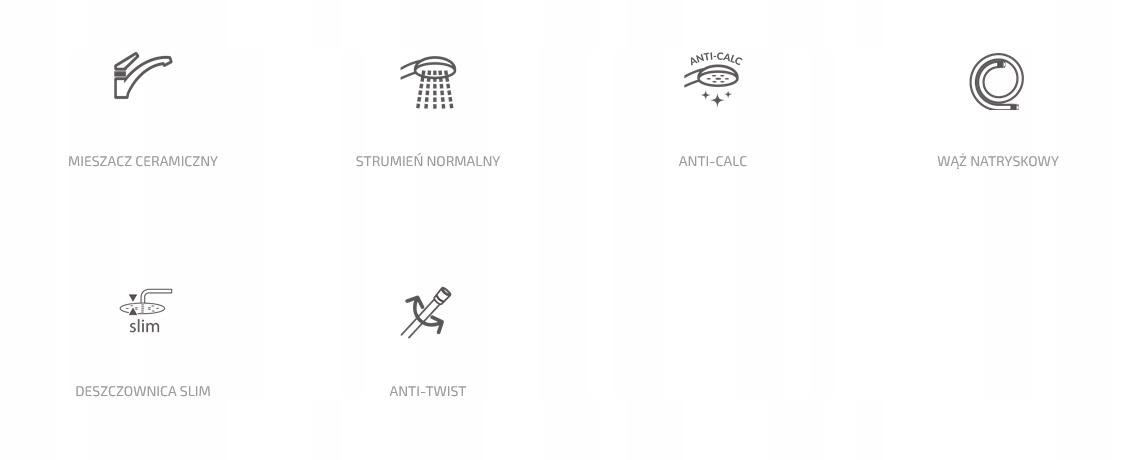 INVENA ZEST PODTYN Z BAT PODTYNK 2F DAFNI, OKR, CHROM, ROZETA