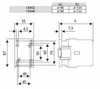 ETI Stycznik powietrzny CEM32.00-230V-50/60Hz