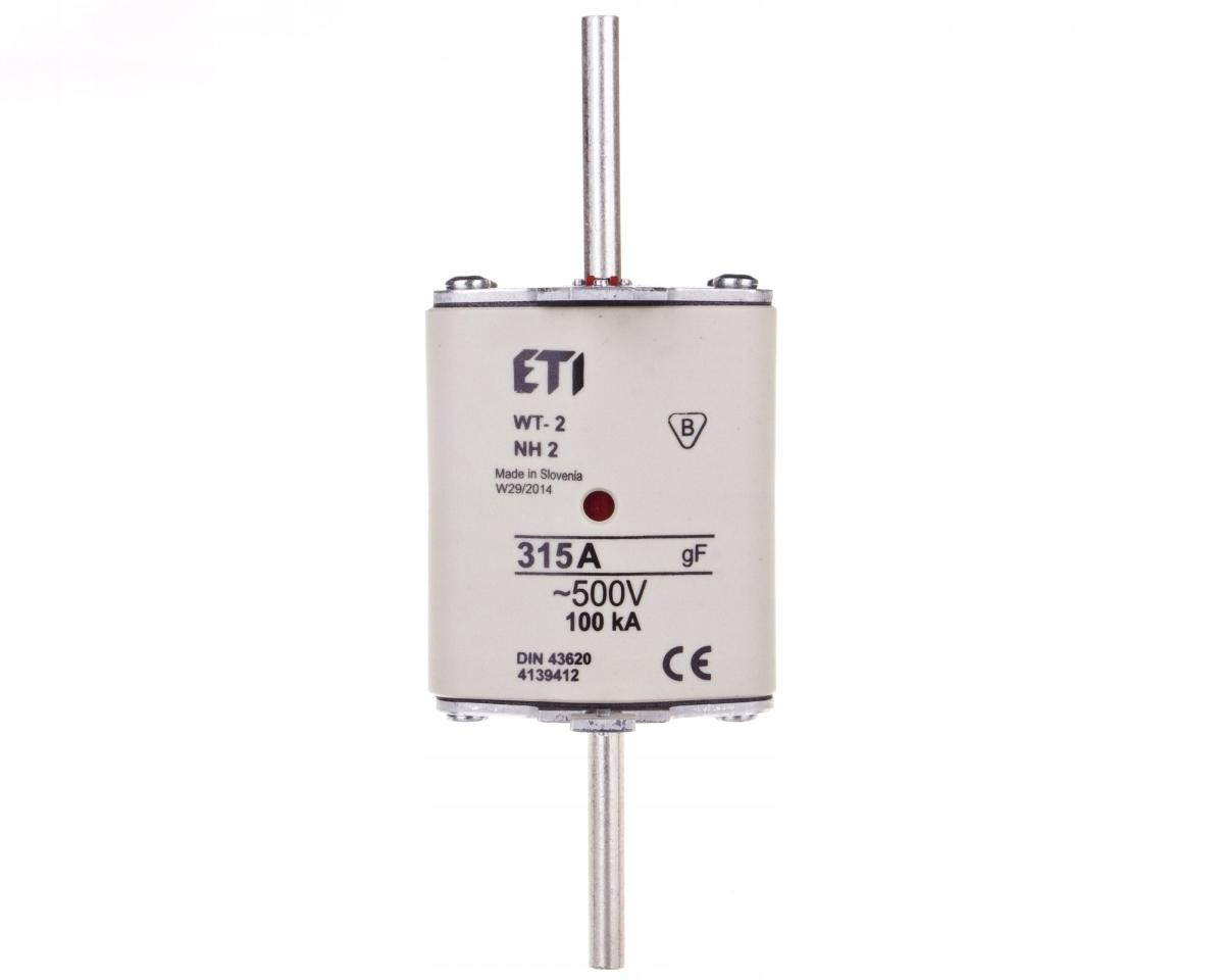 ETI Wkładka topikowa przemysłowa szybka NH2/WT2 gF 315A/500V