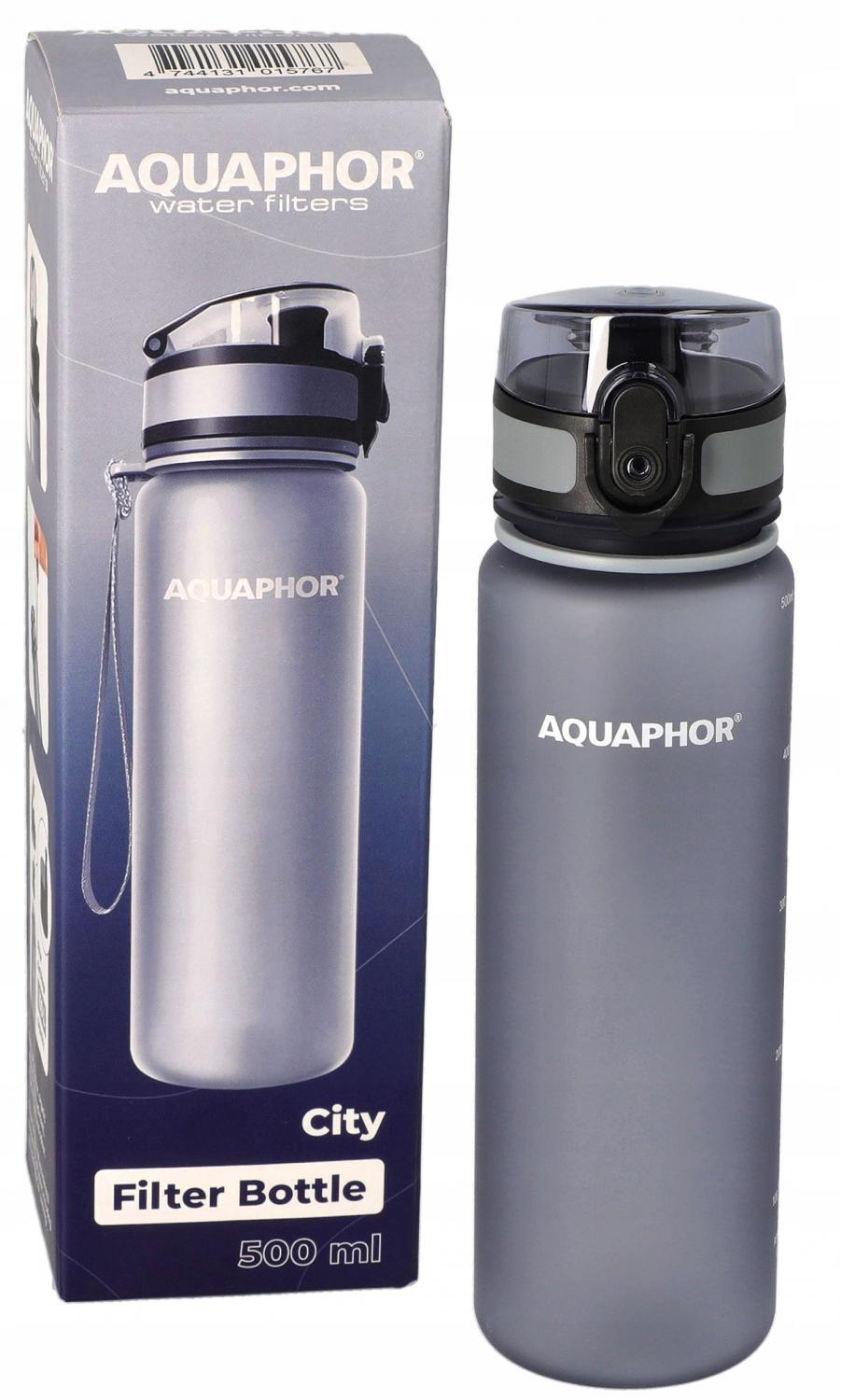 AQUAPHOR Butelka filtrująca City szara