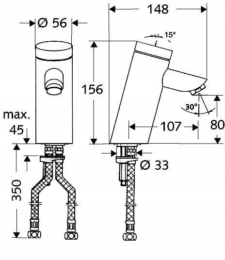 SCHELL Samozamykajaca bateria Puris sc-M chrom 48h
