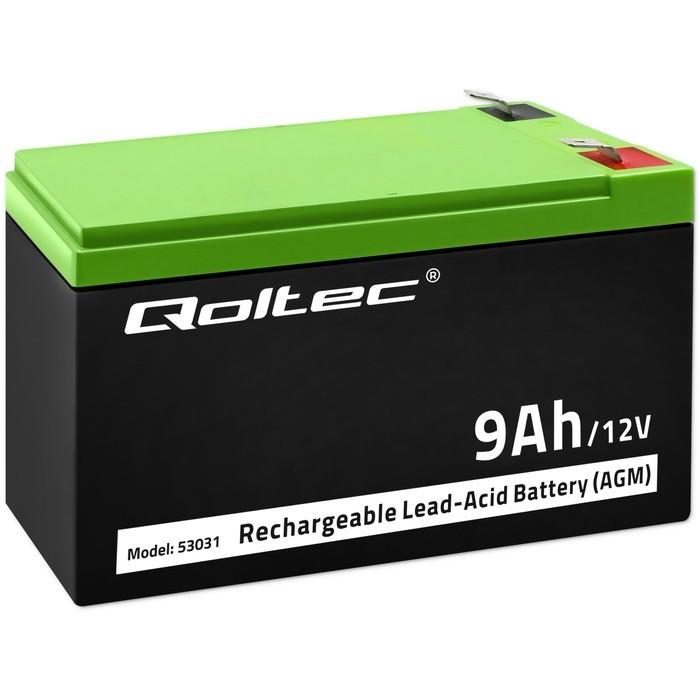 QOLTEC Akumulator AGM 12V 9Ah max. 135A