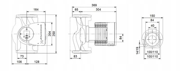 Grundfos pompa obiegowa MAGNA3 40-150 F 250 48h
