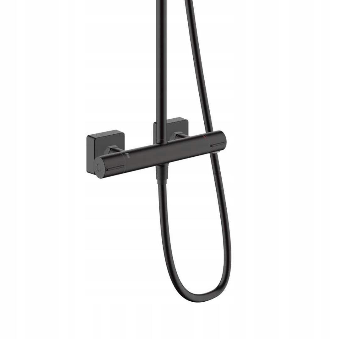 HANSGROHE Zestaw prysznicowy 1 jet HANSGROHE Vernis Shape 230 czarny matowy