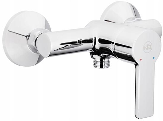 Bateria natryskowa ścienna ARMATURA KRAKÓW TANZANIT 2-otw mosiężna chrom