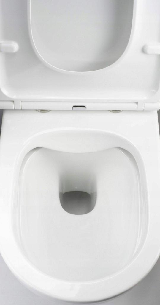 DEANTE Miska WC wisząca bezkolierzowa Round + deska