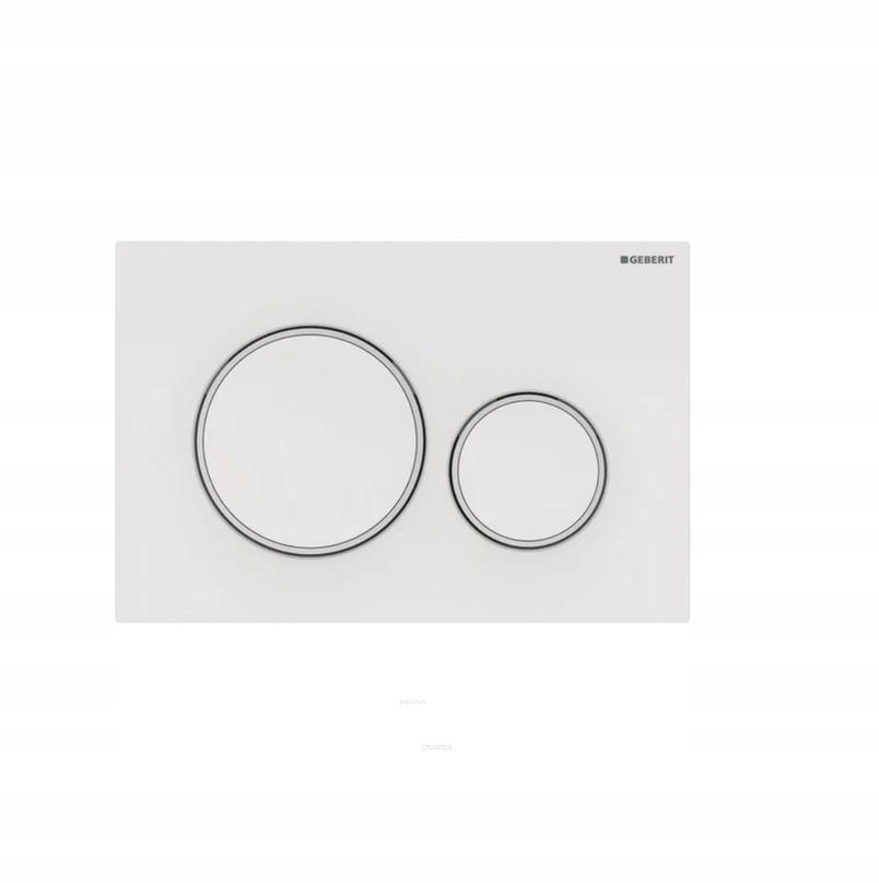 Przycisk uruchamiający GEBERIT Sigma20 okrągły przedni biały/biały mat/biał