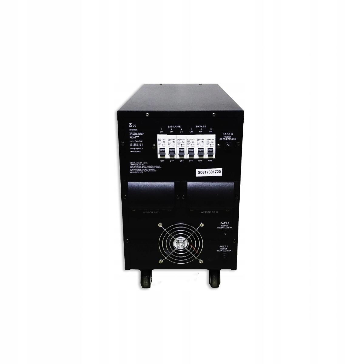 VOLT Stabilizator napięcia trójfazowy AVR PRO 15000VA 3% SERVO 3-F
