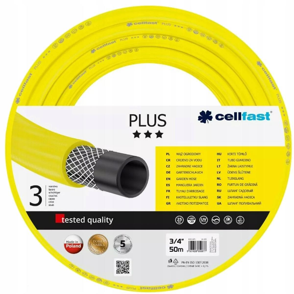 CELLFAST Wąż ogrodowy PLUS 3/4 50mb