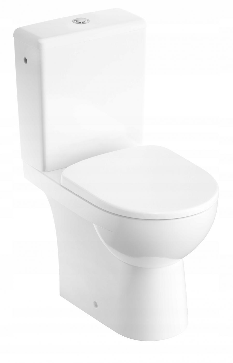 Miska stojąca WC Selnova Compact do spłuczki nasadzanej, lejowa, B35.5 cm,