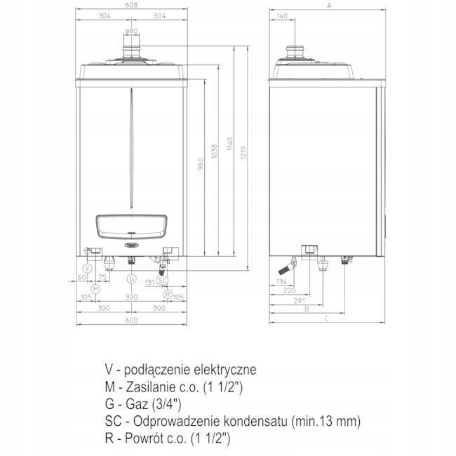 Kocioł gazowy IMMERGAS Victrix PRO 68 ErP 1-f 48h