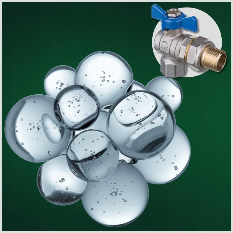 INVENA ZAWÓR KULOWY KĄTOWY ZE ŚRUBUNKIEM DN 15 Z NIEBIESKIM MOTYLKIEM PROV