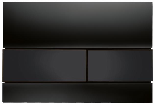 Przycisk spłukujący TECE square II podwójny do WC z metalu czarny mat