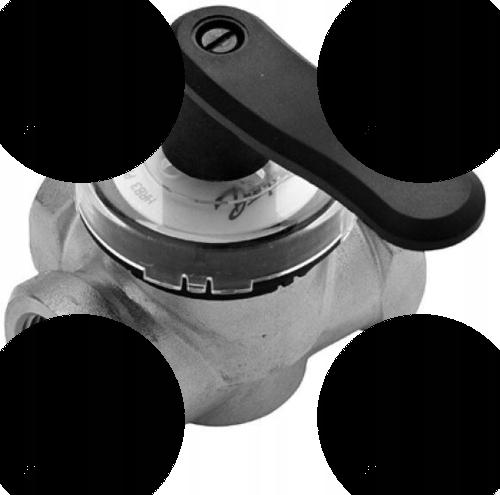 DANFOSS Zawór obrotowy HRB3 32/ kVs=16 PN10, GW 1 1/4 cala