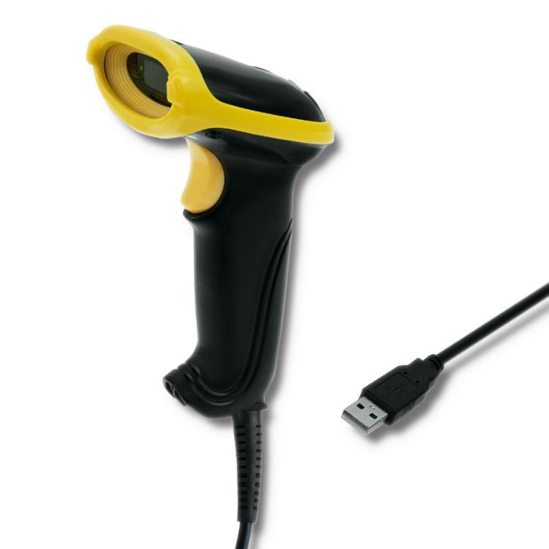 QOLTEC Laserowy czytnik kodów kreskowych 1D, USB, 50860