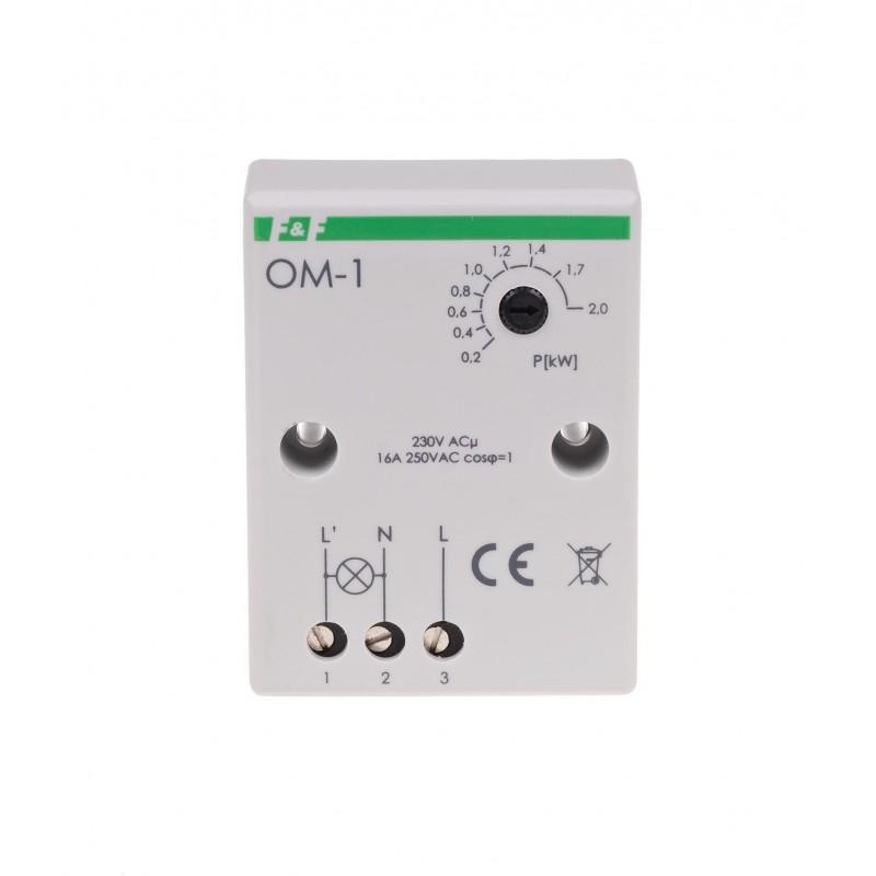 F&F Ogranicznik poboru mocy OM-1 regulacja obciążenia 200-2000VA , I=16A ,