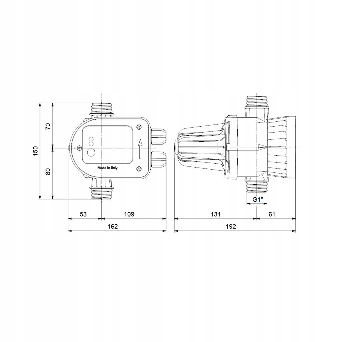 GRUNDFOS Sterownik ciśnienia PM START 2,2 1x230 50/60Hz SCHUKO