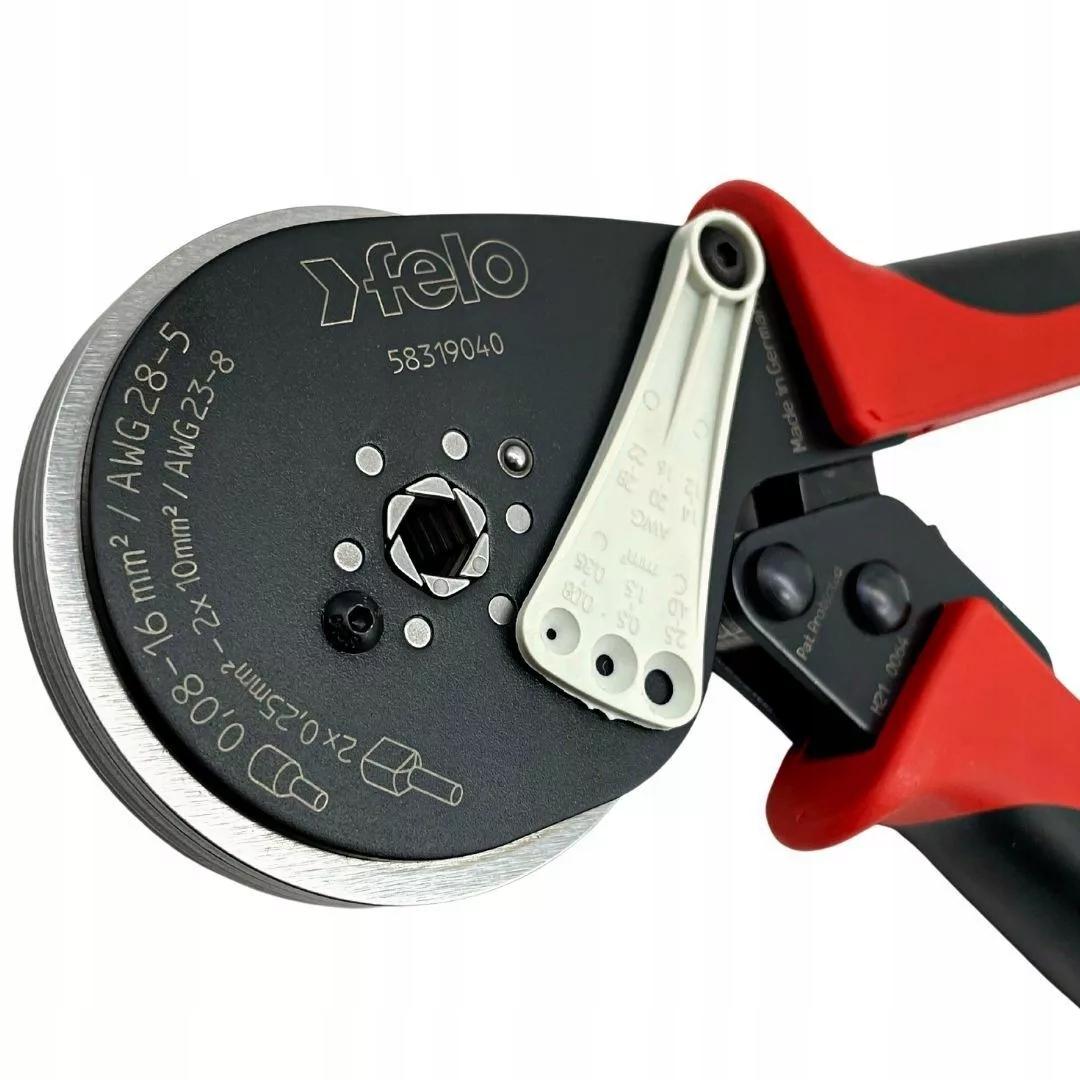 Zaciskarka do tulejek kablowych 0,08 - 16 mm2