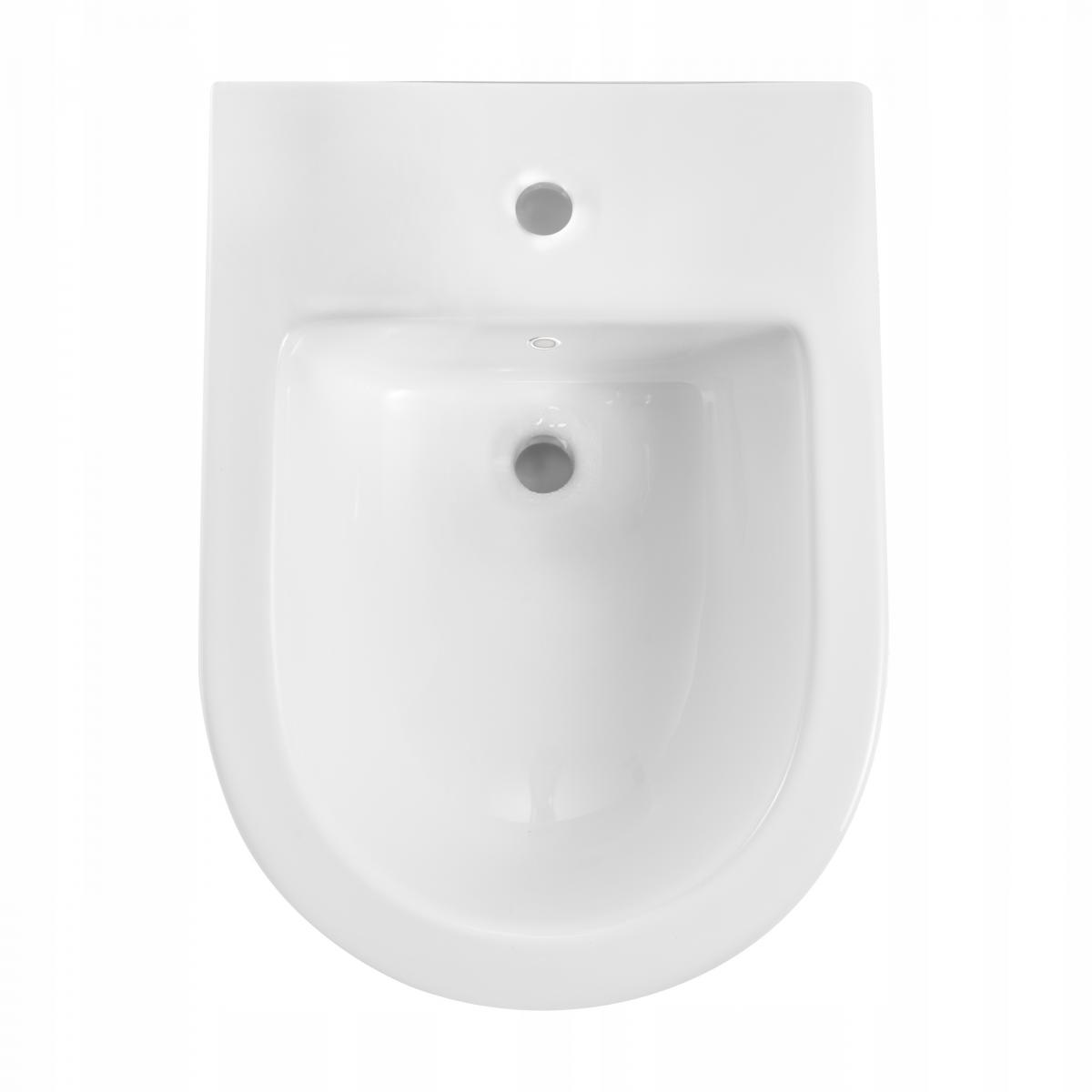 BIDET WISZĄCY GLAMOUR RYFLOWANY, BIAŁY
