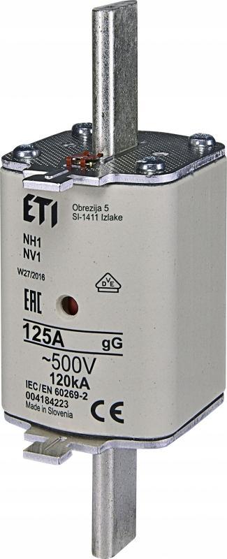 ETI Wkładka topikowa przemysłowa zwłoczna KOMBI NH1 gG 32A/500V