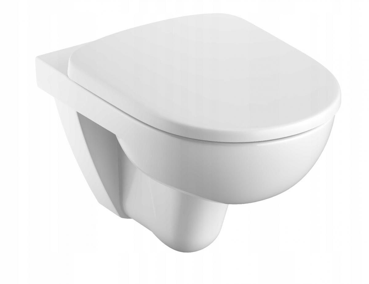 GEBERIT Miska wisząca WC Selnova, lejowa, B35.5 cm, H34 cm, T53 cm, Rimfree