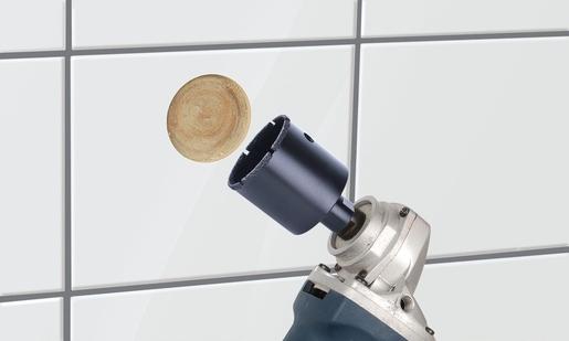 Otwornica diamentowa do płytek 6 mm Wolfcraft Ceramic/M14, super szybka