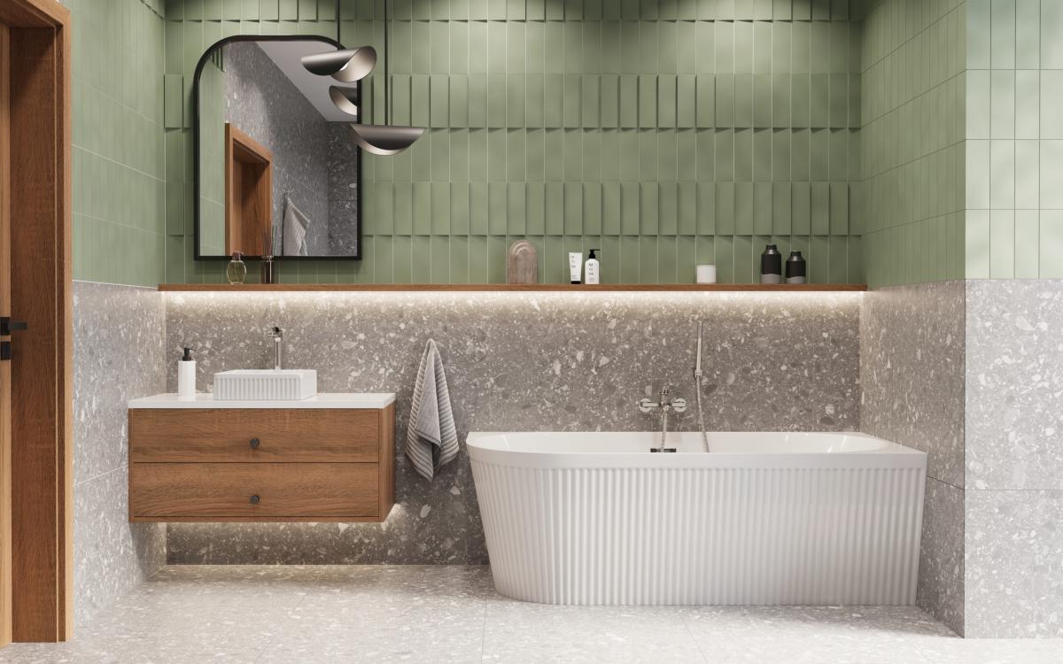 INVENA BATERIA WANNOWA ALONIA INVENA TREND, CHROM