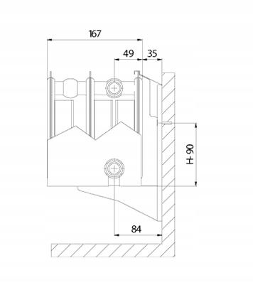 Grzejnik stalowy BRUGMAN MINI V33 200x1100 1223W 48h