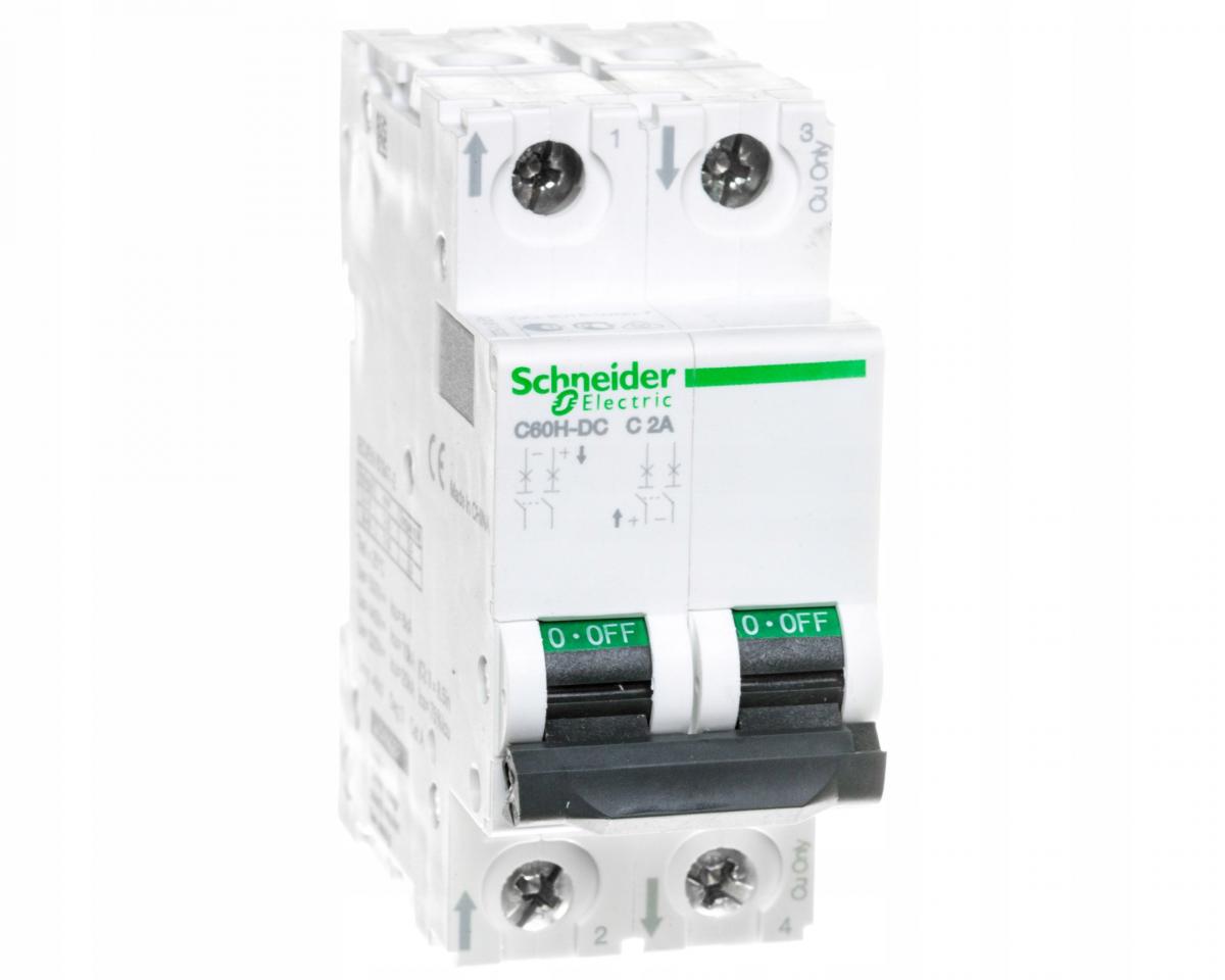 SCHNEIDER ELECTRIC Wyłącznik nadprądowy C60H-DC-C2-2 C 2A 2-biegunowy