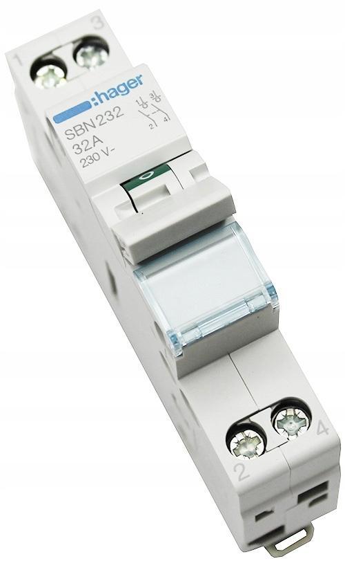 HAGER Rozłącznik izolacyjny modułowy 2P 25A 230V