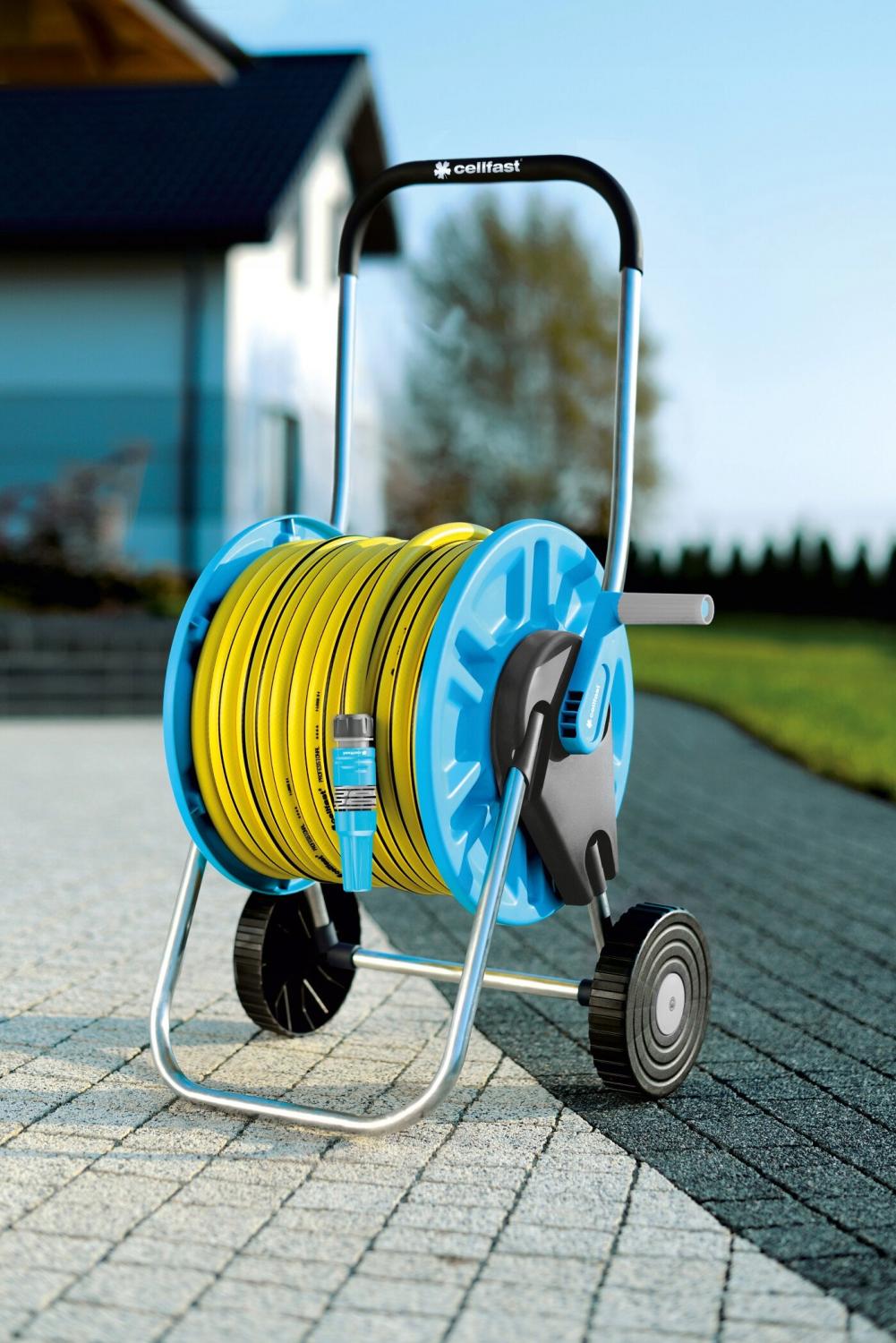 CELLFAST Wózek na wąż Aluplus 60mb 1/2