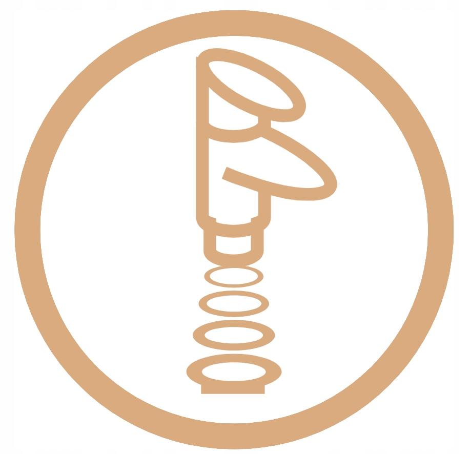 INVENA BATERIA UMYWALKOWA NERI INVENA TREND CZARNA