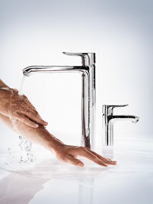 Bateria umywalkowa Hansgrohe Metris E2 jednouchwytowa 110, DN15 chrom 31080